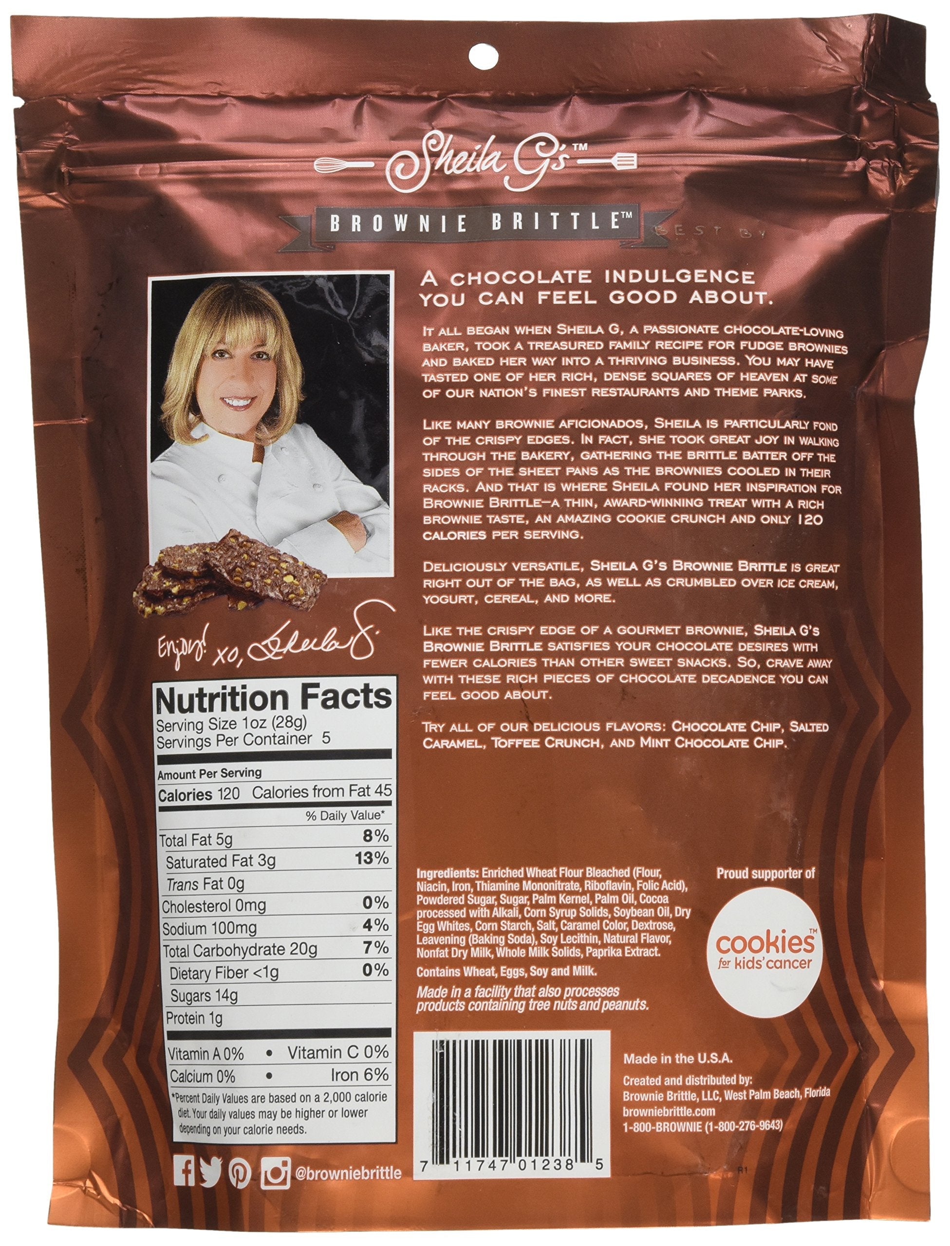 Sheila G's Brownie Brittle, Salted Caramel, 5 oz Sheila G's