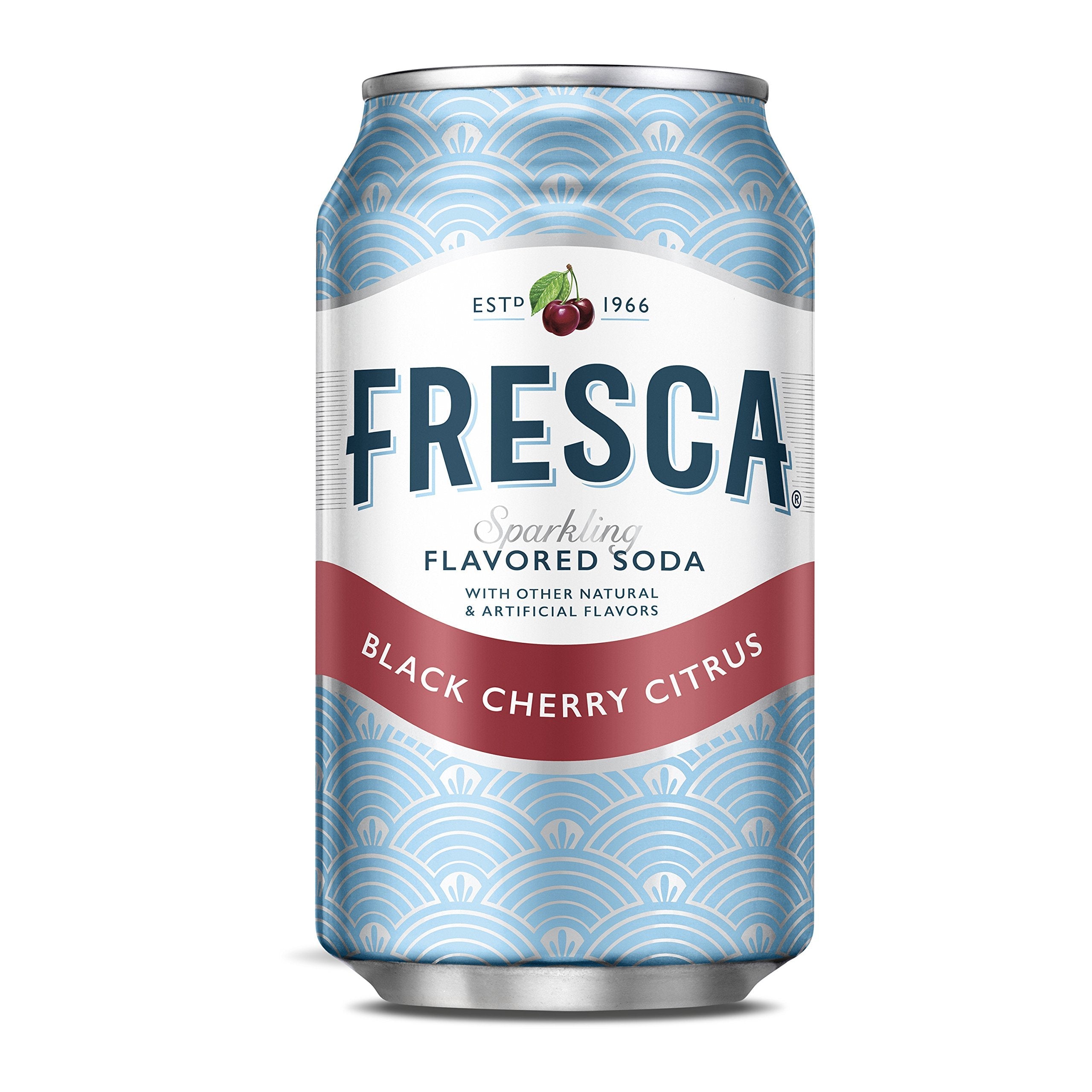 Fresca Black Cherry Soda, Zero Sugar, 12 fl oz (Pack of 12) Fresca