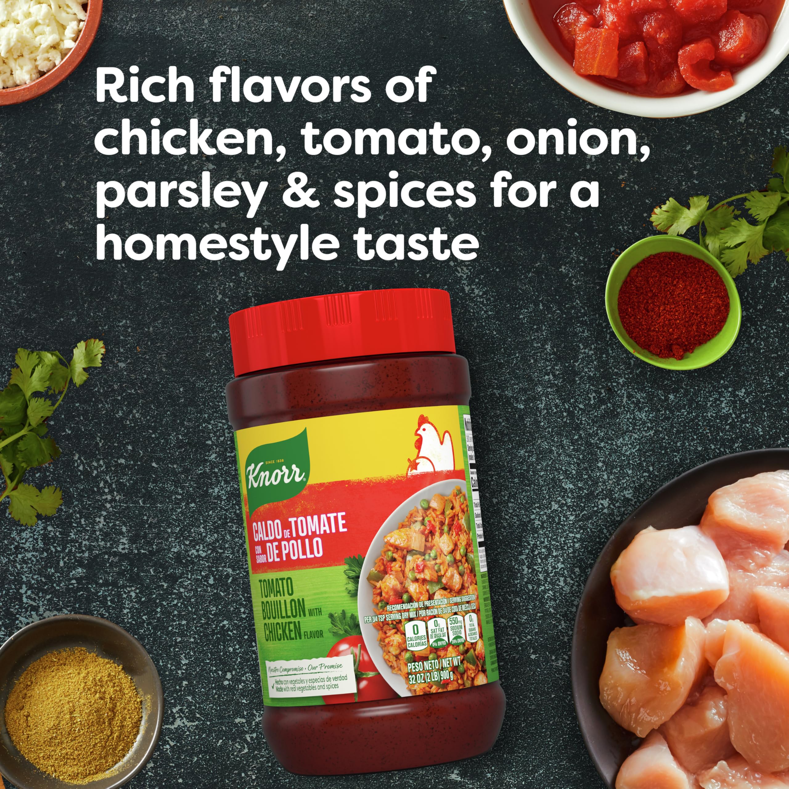 Knorr Tomato Chicken Granulated Bouillon, 32 oz Knorr