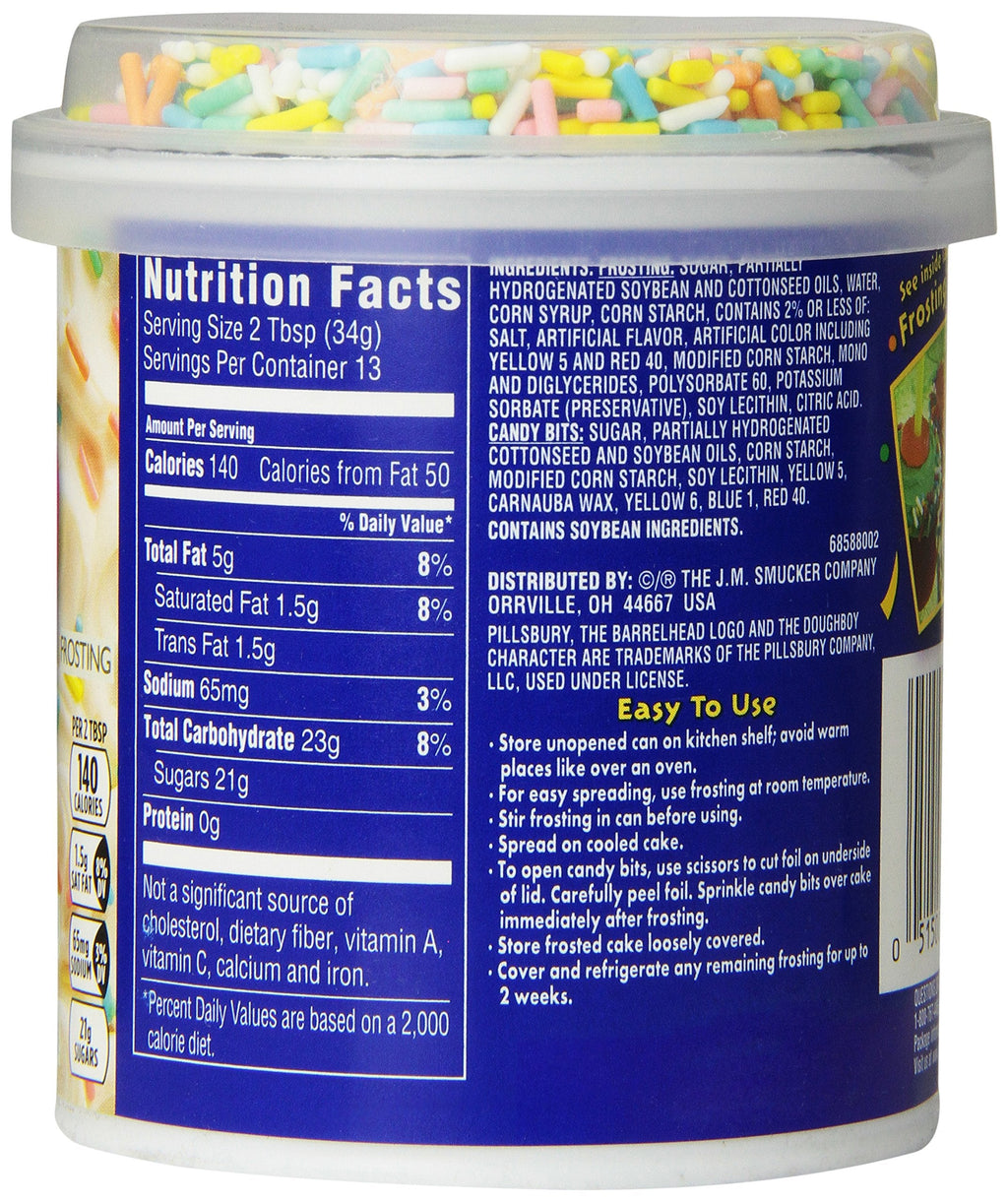 Pillsbury Funfetti Vanilla Frosting, 15.6 oz Pillsbury